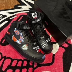 Nike Air Force 1 Mid Supreme NBA Black – Size 11.5 – Brand New